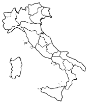 cartina Italia da colorare