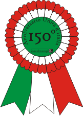coccarda tricolore 150° anniversario dell'unità d'Italia da ritagliare e assemblare