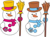 decorazioni addobbi inverno - pupazzo di neve