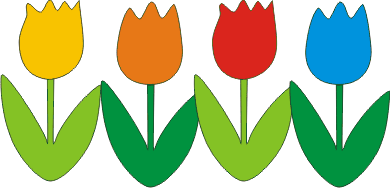 tulipani addobbi - decorazioni primavera per la scuola