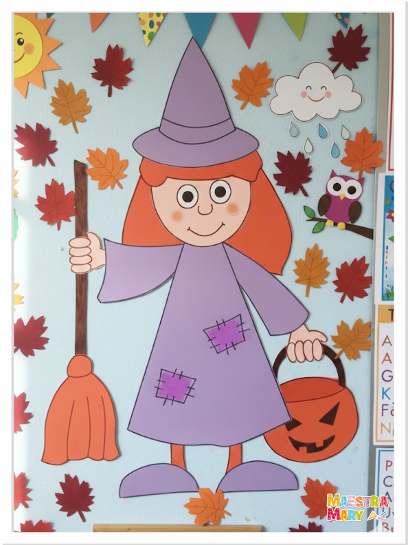 decorazione halloween strega