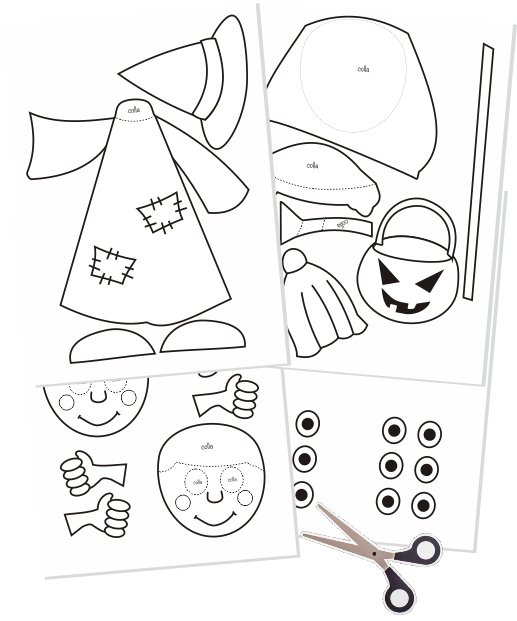 strega di halloween da montare