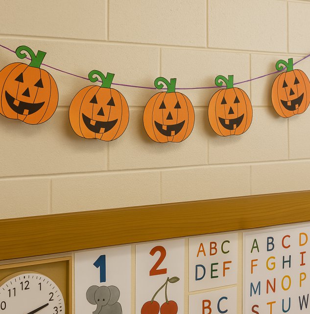 striscione zucche di halloween