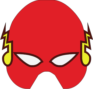 Maschere dei supereroi maestra mary for Maschera di flash da colorare