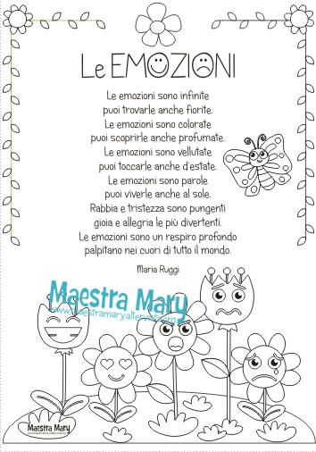 Poesia Le Emozioni Maestra Mary
