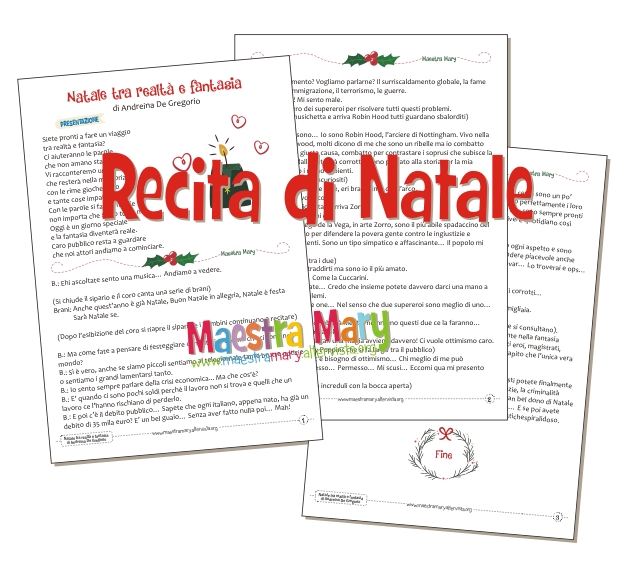Poesie Di Natale Scuola Primaria Classe Seconda.Recita Di Natale Maestra Mary