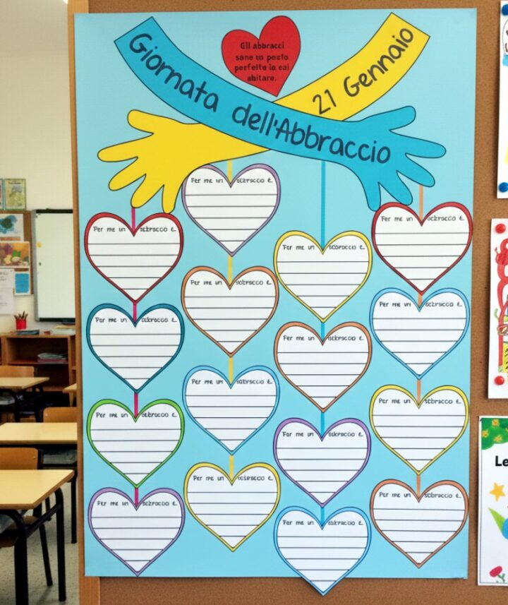 cartellone giornata degli abbracci