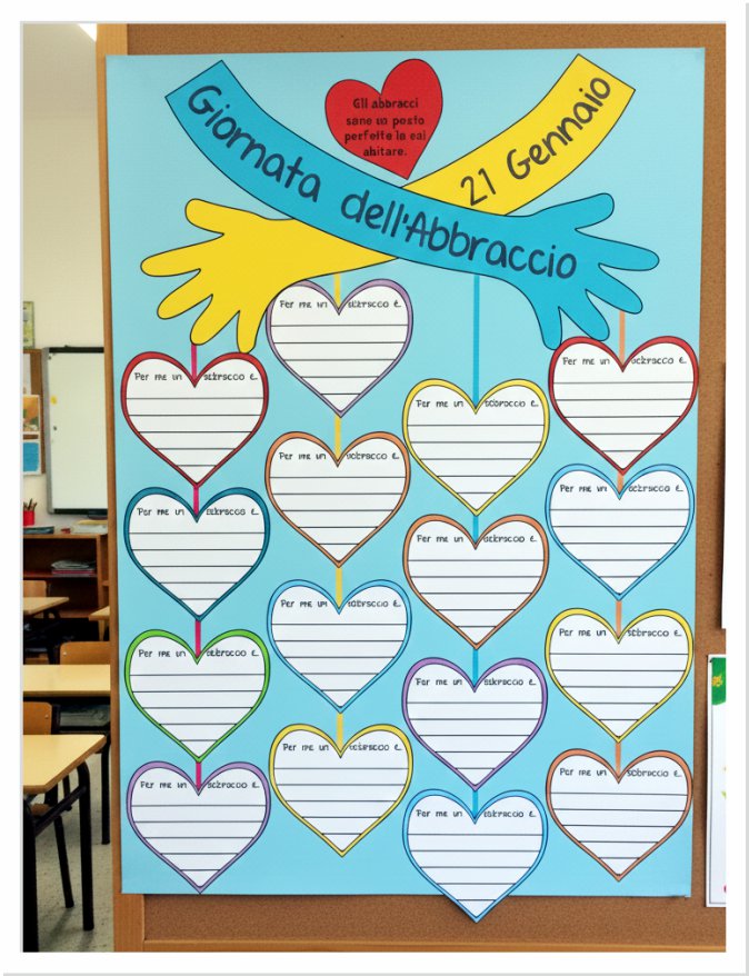 cartellone giornata dell'abbraccio