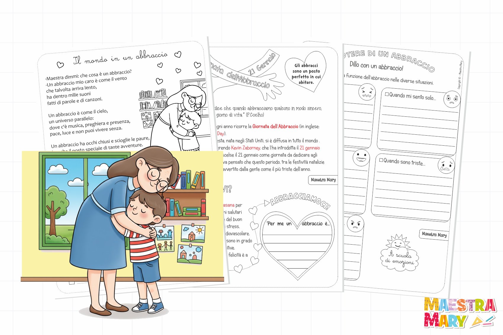 schede sull'abbraccio