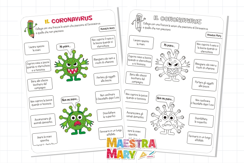 Coronavirus Scheda Di Verifica Maestra Mary