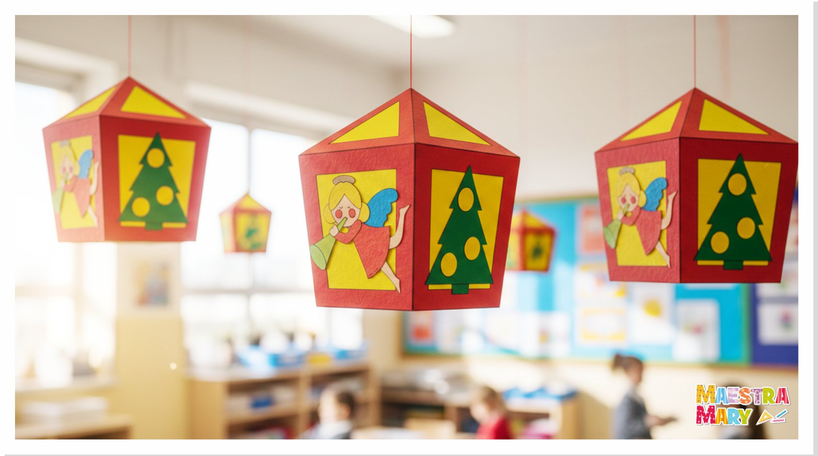 lanterne di natale bambini scuola primaria