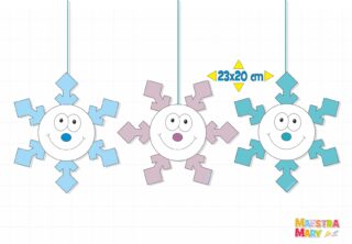 decorazioni inverno cristalli di neve