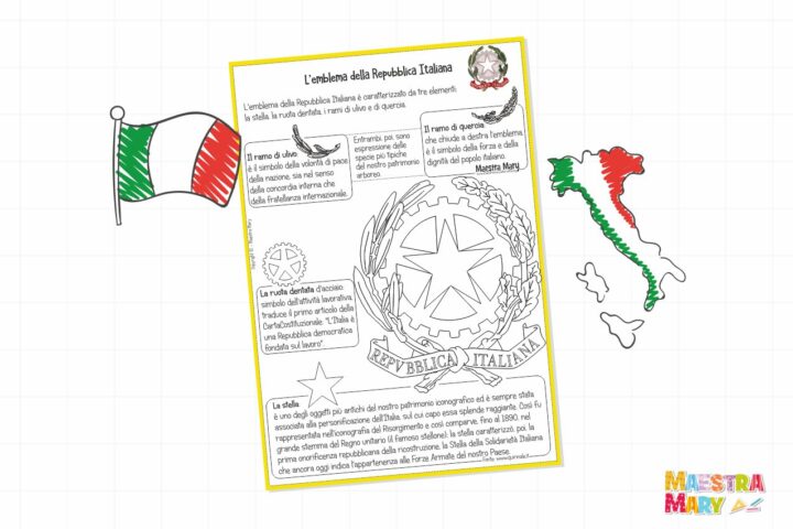 scheda emblema dell’Italia