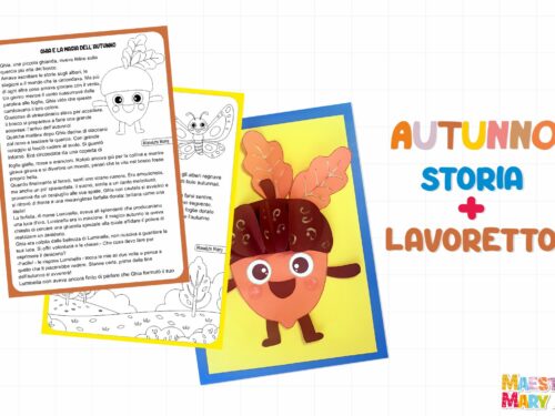 Lavoretto per bambini con storia: Ghia e la magia dell’autunno