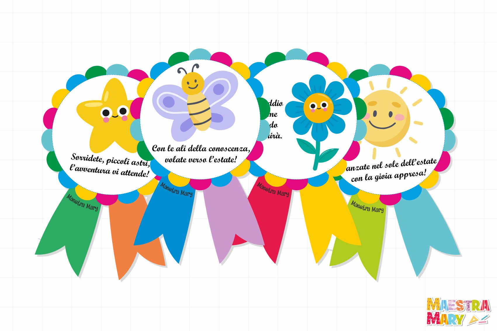 coccarde fine anno scolastico