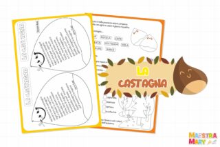 poesia castagna scheda scuola primaria