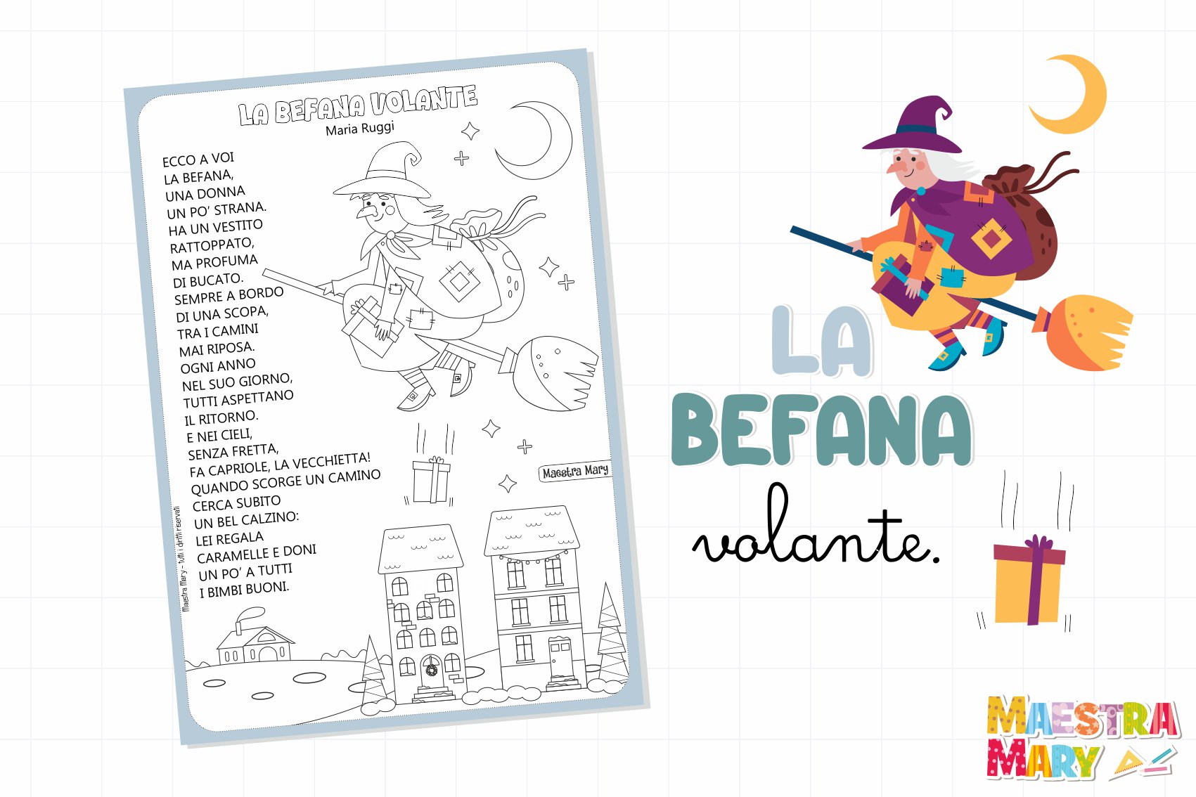 la befana volante poesia per bambini