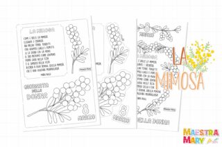 la mimosa poesia per bambini