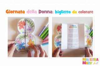 biglietto giornata della donna per bambini