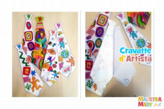 festa del papà cravatte d'artista