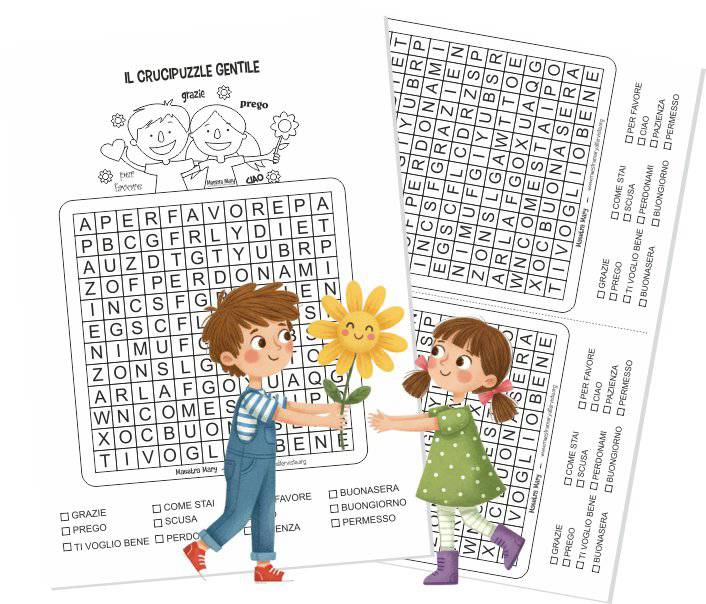 crucipuzzle della gentilezza