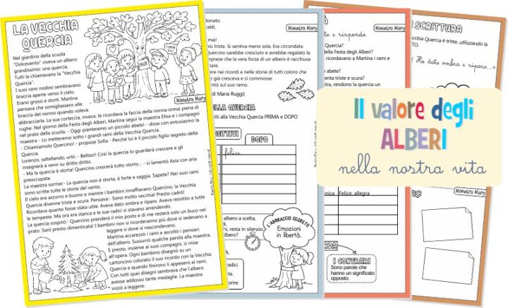 schede giornata alberi scuola primaria