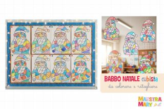 Babbo Natale cubista scuola primaria