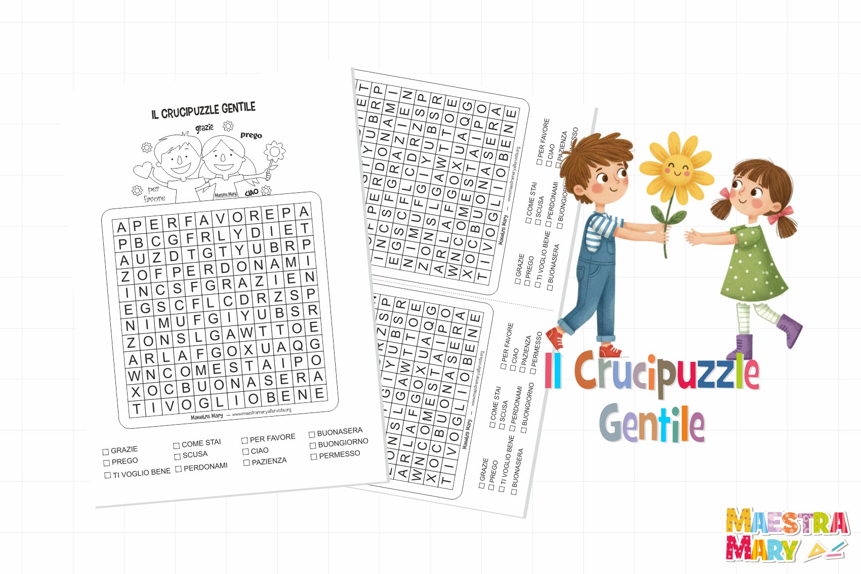 crucipuzzle della gentilezza