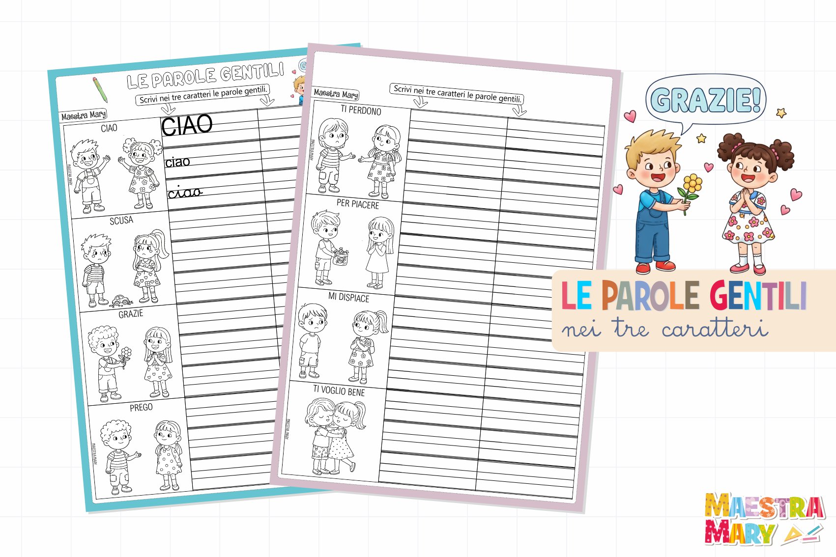 le parole della gentilezza nei tre caratteri