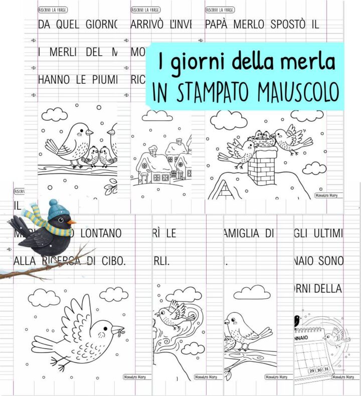 i giorni della merla schede scuola primaria