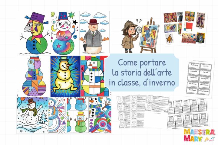 pupazzo di neve artistico