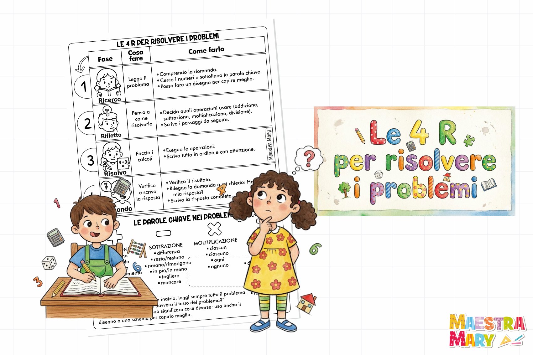 come risolvere i problemi di matematica scuola primaria