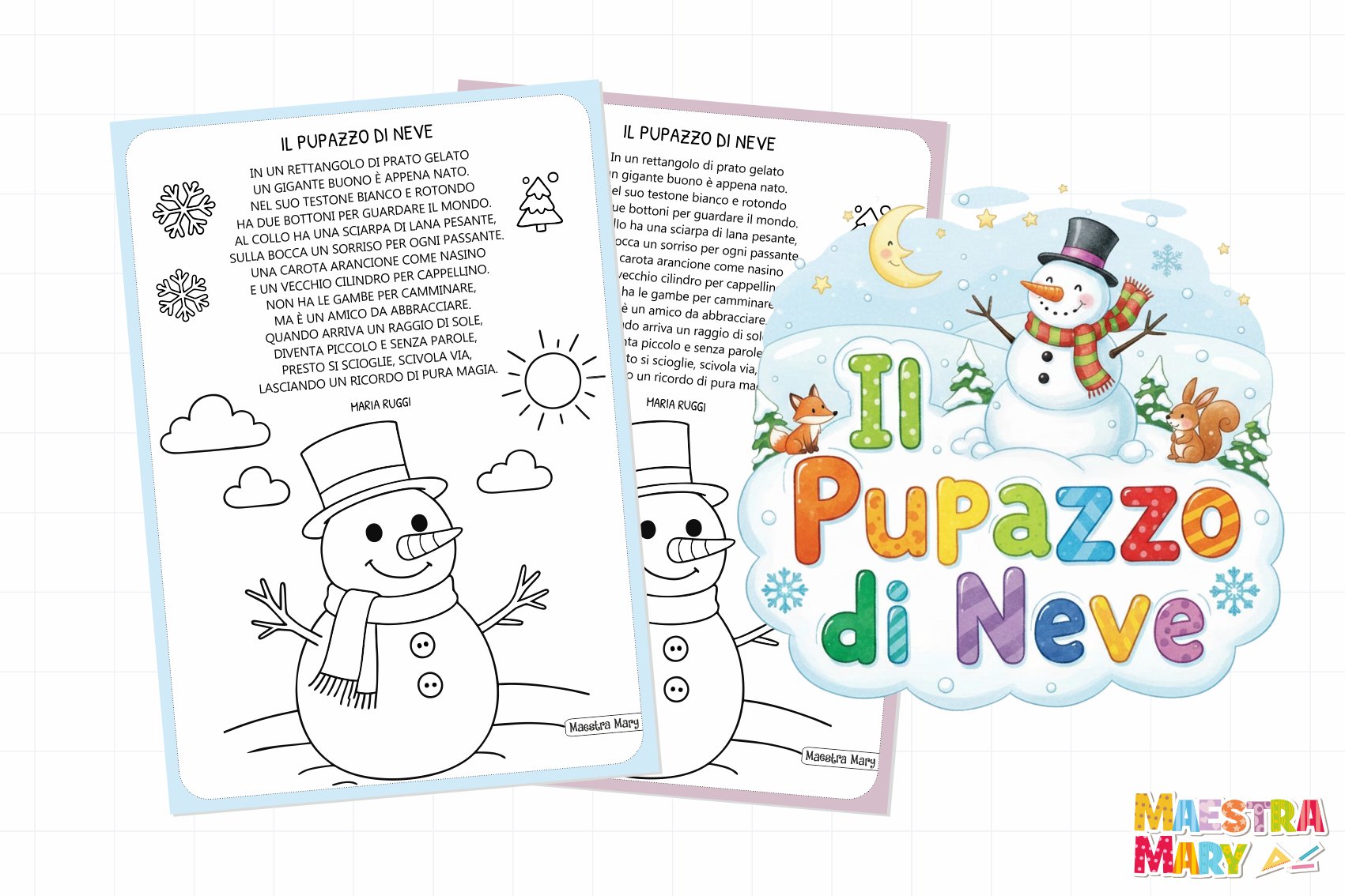 poesia il pupazzo di neve