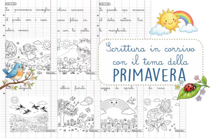 schede corsivo scuola primaria