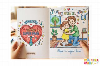 biglietto per la festa del papà con poesia