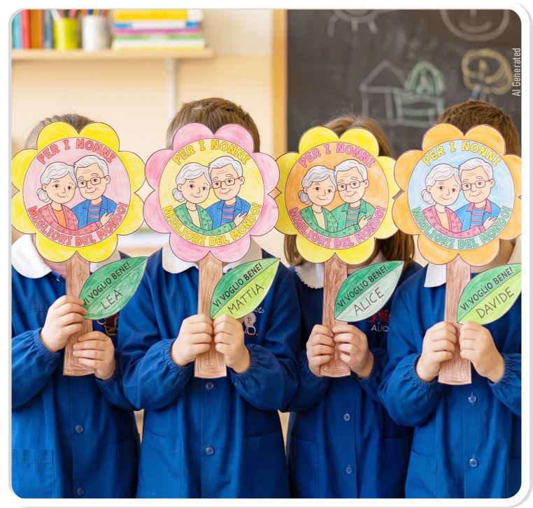 lavoretto per bambini festa dei nonni