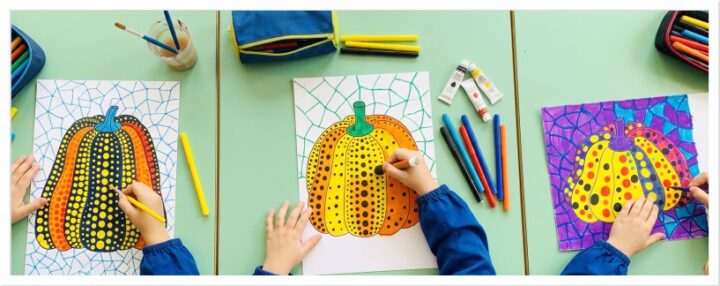 zucche yayoi kusama arte scuola
